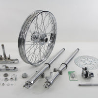 24-2044 - Fork Assembly with Polished Sliders 21 Wheel by V-Twin
