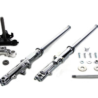 24-8567 - 35mm Fork Assembly with Chrome Sliders Dual Disc by V-Twin