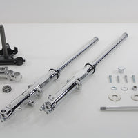 24-8567 - 35mm Fork Assembly with Chrome Sliders Dual Disc by V-Twin