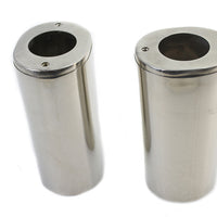 24-9986 - Fork Slider Cover Stainless Steel by V-Twin