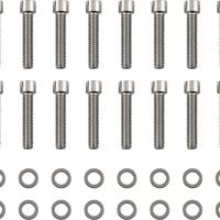 2401-0971 - DRAG SPECIALTIES Rocker Cover Smooth Bolt Kit - Chrome - M8 MK777S