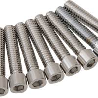 2401-0975 - DRAG SPECIALTIES Camshaft Cover Smooth Bolt Kit - Chrome - M8 MK779S