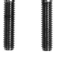2401-1028 - DRAG SPECIALTIES Starter Knurled Bolt Kit - Black/Chrome - M8 MK781BK