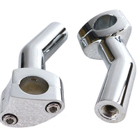 25-0215 - 1 Pullback Riser Set Chrome by MCM