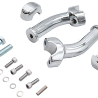 25-0479 - 6 inch Curved Riser Kit Chrome by V-Twin