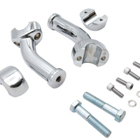 25-0479 - 6 inch Curved Riser Kit Chrome by V-Twin