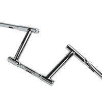 25-0567 - 8 Z-Bar Racing Handlebar with Indents Chrome by MCM