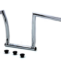 25-0632 - 11 Chrome ChiZeled Z-Bar Handlebar with Indents by MCM