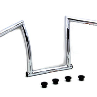 25-0632 - 11 Chrome ChiZeled Z-Bar Handlebar with Indents by MCM
