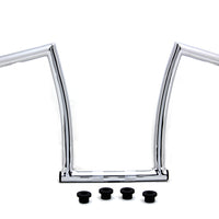 25-0633 - 13 Chrome ChiZeled Z-Bar Handlebar with Indents by MCM