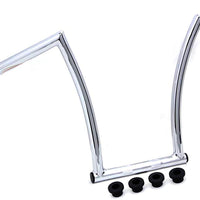 25-0634 - 15 Chrome ChiZeled Z-Bar Handlebar with Indents by MCM