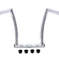 25-0635 - 17 Chrome ChiZeled Z-Bar Handlebar with Indents by MCM