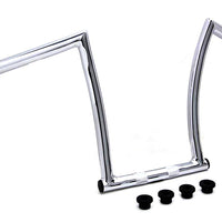 25-0635 - 17 Chrome ChiZeled Z-Bar Handlebar with Indents by MCM