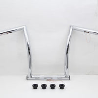 25-0635 - 17 Chrome ChiZeled Z-Bar Handlebar with Indents by MCM