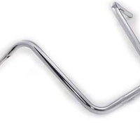 25-0734 - 18 Rhino Ape Hanger Handlebar with Indents Chrome by MCM