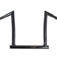 25-1802 - 14 Black ChiZeled Z-Bar Handlebar with Indents by MCM