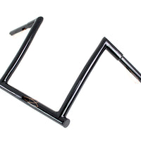 25-1802 - 14 Black ChiZeled Z-Bar Handlebar with Indents by MCM