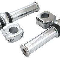 25-2141 - 4-1/4 Offset Dog Bone Riser Set Chrome by MCM