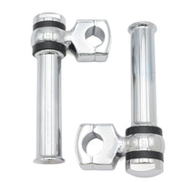 25-2160 - Chrome 5-1/4 Offset Dog Bone Riser Set by MCM