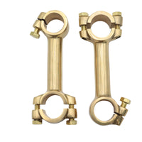 25-2253 - 4 Dog Bone Riser Set Brass by V-Twin