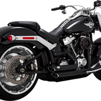 1800-2595 - VANCE & HINES Shortshots Staggered Exhaust System - Matte Black 47335