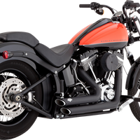 1800-2598 - VANCE & HINES Shortshots Staggered Exhaust System - Matte Black 47325