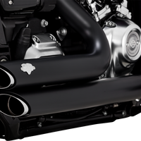 1800-2595 - VANCE & HINES Shortshots Staggered Exhaust System - Matte Black 47335