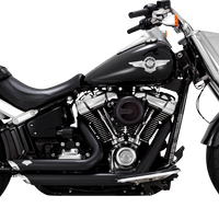 1800-2595 - VANCE & HINES Shortshots Staggered Exhaust System - Matte Black 47335