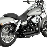 1800-2602 - VANCE & HINES Shortshots Staggered Exhaust System - Matte Black 47317