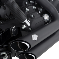 1800-2602 - VANCE & HINES Shortshots Staggered Exhaust System - Matte Black 47317
