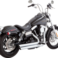 1800-2604 - VANCE & HINES Big Shots Staggered Exhaust System - Chrome 17338