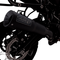 1801-1535 - VANCE & HINES Adventure Hi-Output 450 Slip-On Muffler - Black - Stainless Steel 46533