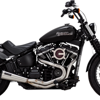 1800-2608 - VANCE & HINES 2-into-1 Upsweep Exhaust System - Brushed - Stainless Steel 27323