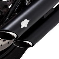 1801-1534 - VANCE & HINES 3" Twin Slash Slip-On Mufflers - Black 46376