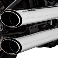 1801-1521 - VANCE & HINES 3" Twin Slash Slip-On Muffler - Chrome 16376