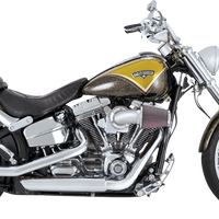 1801-1525 - VANCE & HINES 3" Twin Slash Slip-On Muffler - Chrome 16335