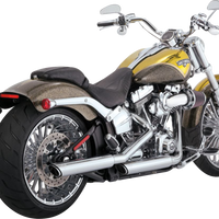 1801-1525 - VANCE & HINES 3" Twin Slash Slip-On Muffler - Chrome 16335