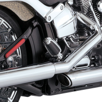 1801-1525 - VANCE & HINES 3" Twin Slash Slip-On Muffler - Chrome 16335