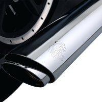 1801-1527 - VANCE & HINES 3" Twin Slash Slip-On Muffler - Chrome 16361