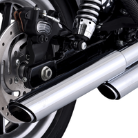 1801-1526 - VANCE & HINES 3" Twin Slash Slip-On Muffler - Chrome 16337
