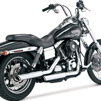 1801-1526 - VANCE & HINES 3" Twin Slash Slip-On Muffler - Chrome 16337