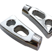 26-0602 - 4-1/4 Switchback Chrome Riser Set by MCM