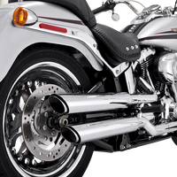 1801-1523 - VANCE & HINES 3" Twin Slash Slip-On Muffler - Chrome 16343