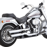 1801-1523 - VANCE & HINES 3" Twin Slash Slip-On Muffler - Chrome 16343