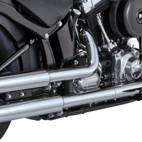 1801-1524 - VANCE & HINES 3" Twin Slash Slip-On Muffler - Chrome 16341