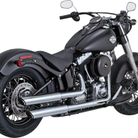 1801-1524 - VANCE & HINES 3" Twin Slash Slip-On Muffler - Chrome 16341