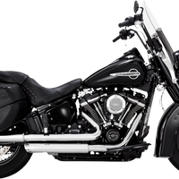 1801-1522 - VANCE & HINES 3" Twin Slash Slip-On Muffler - Chrome 16379