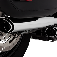 1801-1522 - VANCE & HINES 3" Twin Slash Slip-On Muffler - Chrome 16379