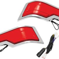 2040-3001 - KURYAKYN Tour-Pak Lights - Chrome - Red Lens KUR2954