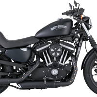 1801-1532 - VANCE & HINES 3" Twin Slash Slip-On Mufflers - Black 46361